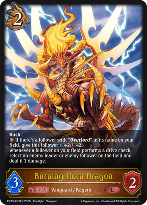 Burning Horn Dragon (CP03-065EN) [Cardfight!! Vanguard] - Bushiroad - Card Brawlers | Quebec | Canada |