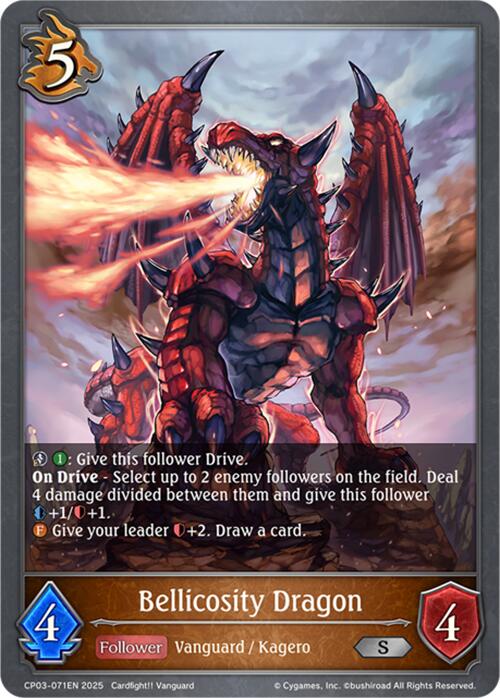 Bellicosity Dragon (CP03-071EN) [Cardfight!! Vanguard] - Bushiroad - Card Brawlers | Quebec | Canada |