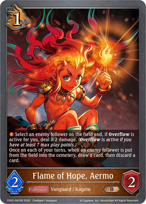 Flame of Hope, Aermo (CP03-081EN) [Cardfight!! Vanguard] - Bushiroad - Card Brawlers | Quebec | Canada |