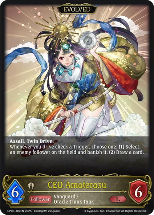 CEO Amaterasu (Evolved) (CP03-107EN) [Cardfight!! Vanguard] - Bushiroad - Card Brawlers | Quebec | Canada |