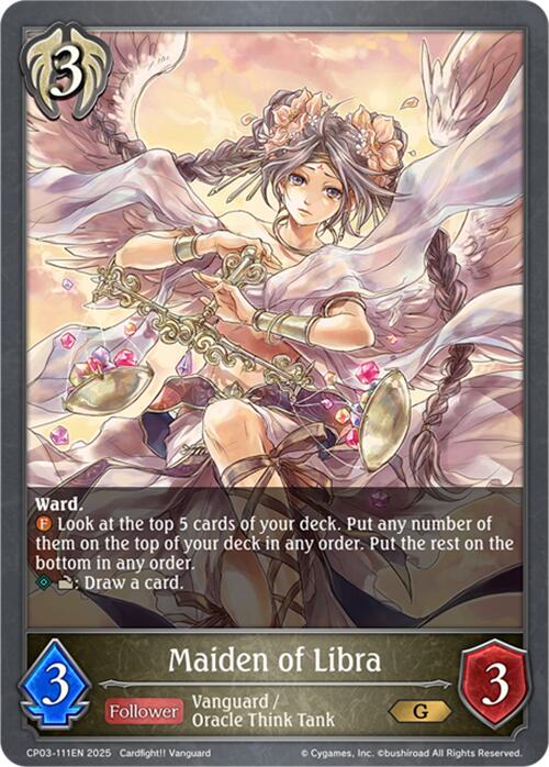 Maiden of Libra (CP03-111EN) [Cardfight!! Vanguard] - Bushiroad - Card Brawlers | Quebec | Canada |