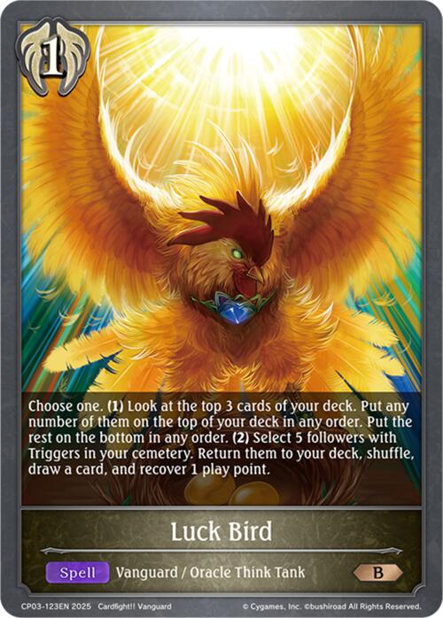 Luck Bird (CP03-123EN) [Cardfight!! Vanguard] - Bushiroad - Card Brawlers | Quebec | Canada |
