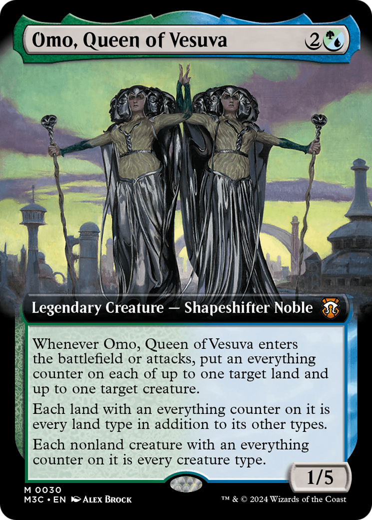 Omo, Queen of Vesuva (Extended Art) [Modern Horizons 3 Commander] - Magic: The Gathering - Card Brawlers | Quebec | Canada |