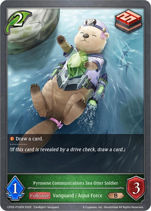 Pyroxene Communications Sea Otter Soldier - P10EN (Foil) (CP03-P10EN) [Cardfight!! Vanguard] - Bushiroad - Card Brawlers | Quebec | Canada |