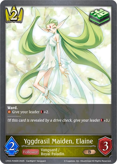 Yggdrasil Maiden, Elaine - P26EN (Foil) (CP03-P26EN) [Cardfight!! Vanguard] - Bushiroad - Card Brawlers | Quebec | Canada |