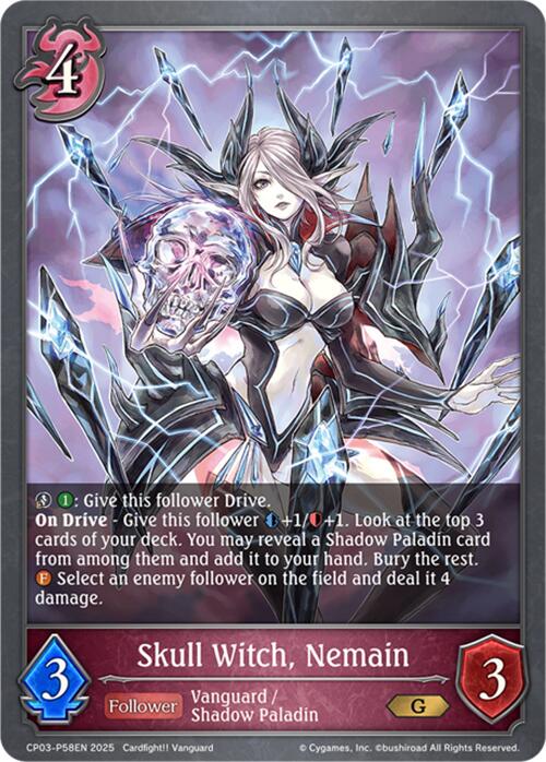 Skull Witch, Nemain - P58EN (Foil) (CP03-P58EN) [Cardfight!! Vanguard] - Bushiroad - Card Brawlers | Quebec | Canada |