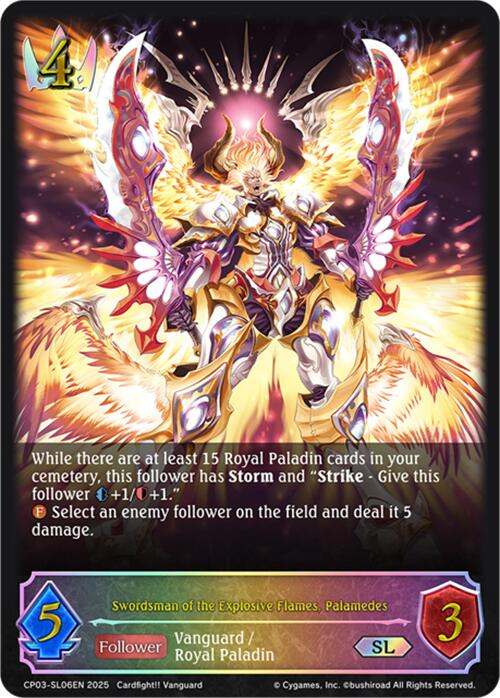 Swordsman of the Explosive Flames, Palamedes (CP03-SL06EN) [Cardfight!! Vanguard] - Bushiroad - Card Brawlers | Quebec | Canada |
