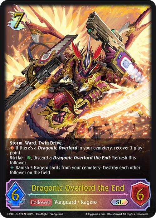 Dragonic Overlord the End (CP03-SL12EN) [Cardfight!! Vanguard] - Bushiroad - Card Brawlers | Quebec | Canada |