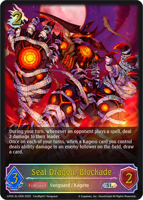 Seal Dragon, Blockade (CP03-SL13EN) [Cardfight!! Vanguard] - Bushiroad - Card Brawlers | Quebec | Canada |