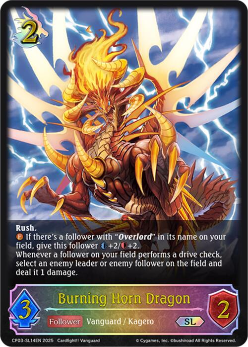 Burning Horn Dragon (CP03-SL14EN) [Cardfight!! Vanguard] - Bushiroad - Card Brawlers | Quebec | Canada |