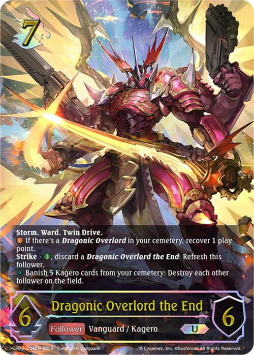 Dragonic Overlord the End (CP03-U04EN) [Cardfight!! Vanguard] - Bushiroad - Card Brawlers | Quebec | Canada |