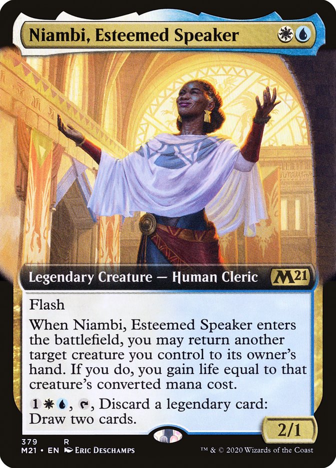Niambi, Esteemed Speaker (Extended Art) [Core Set 2021] - Magic: The Gathering - Card Brawlers | Quebec | Canada |