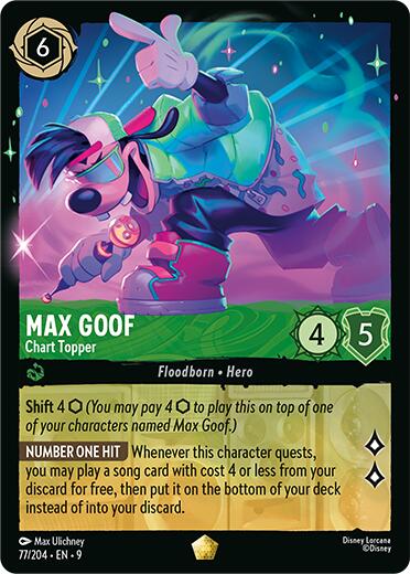 Max Goof - Chart Topper (77/204) [Fabled] - Disney - Card Brawlers | Quebec | Canada |