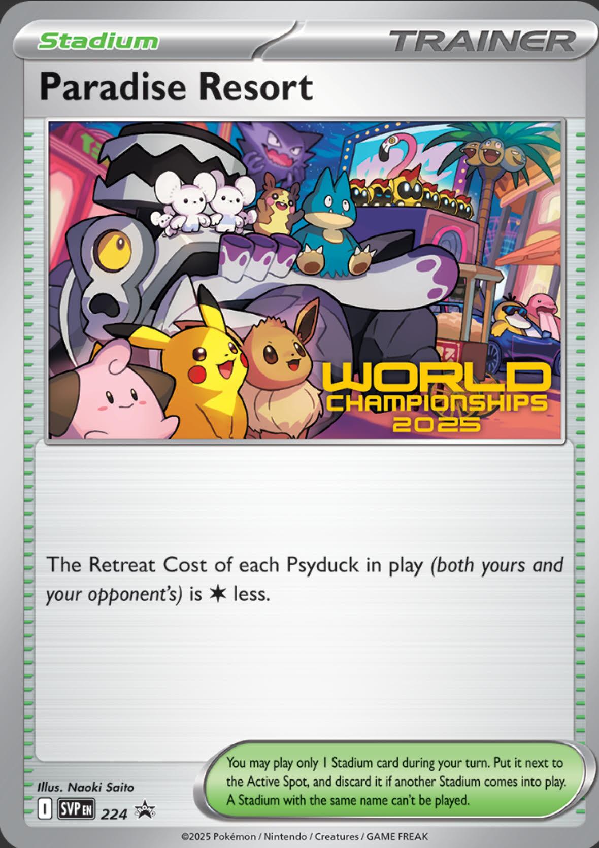 Paradise Resort (224) (World Championships 2025) [Scarlet & Violet: Black Star Promos] - Pokémon - Card Brawlers | Quebec | Canada |