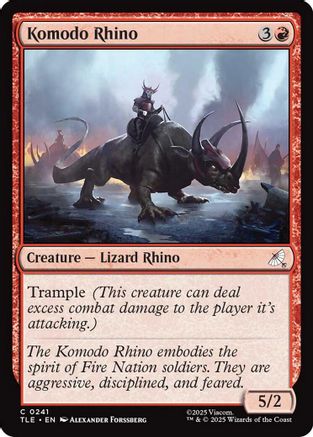 Komodo Rhino [Avatar: The Last Airbender: Eternal-Legal] - Magic: The Gathering - Card Brawlers | Quebec | Canada |