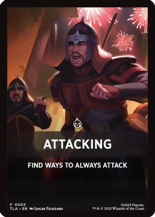 Attacking Theme Card [Avatar: The Last Airbender Tokens] - Magic: The Gathering - Card Brawlers | Quebec | Canada |
