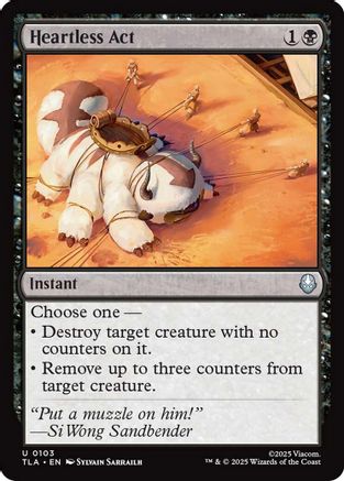 Heartless Act [Avatar: The Last Airbender] - Magic: The Gathering - Card Brawlers | Quebec | Canada |