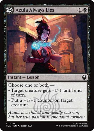 Azula Always Lies [Avatar: The Last Airbender] - Magic: The Gathering - Card Brawlers | Quebec | Canada |
