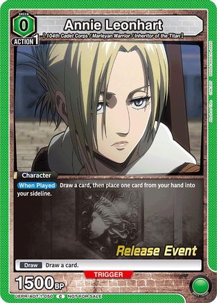 Annie Leonhart (050) (UEPR/AOT-1-050) - UE10BT Attack on Titan Release Event Cards - UE10BT: Attack on Titan Release Event Cards - Card Brawlers | Quebec | Canada |