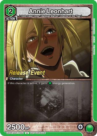 Annie Leonhart (052) (UEPR/AOT-1-052) - UE10BT Attack on Titan Release Event Cards - UE10BT: Attack on Titan Release Event Cards - Card Brawlers | Quebec | Canada |