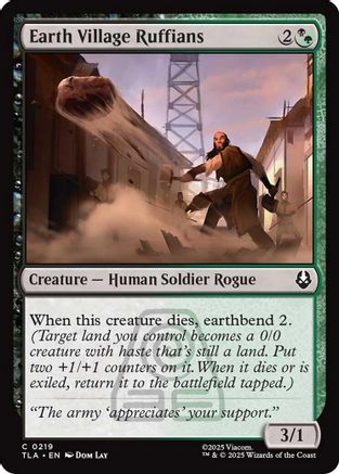 Earth Village Ruffians [Avatar: The Last Airbender] - Magic: The Gathering - Card Brawlers | Quebec | Canada |