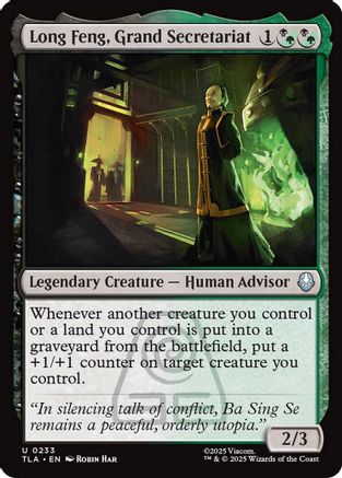 Long Feng, Grand Secretariat [Avatar: The Last Airbender] - Magic: The Gathering - Card Brawlers | Quebec | Canada |