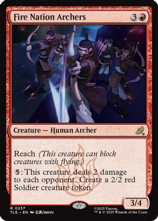 Fire Nation Archers [Avatar: The Last Airbender: Eternal-Legal] - Magic: The Gathering - Card Brawlers | Quebec | Canada |
