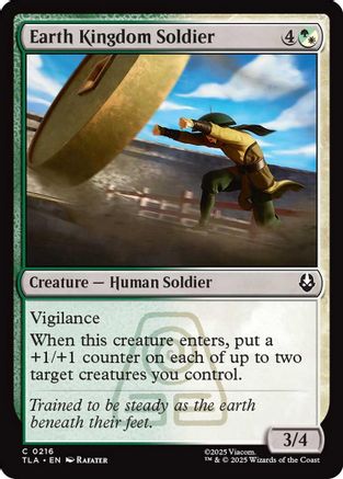 Earth Kingdom Soldier [Avatar: The Last Airbender] - Magic: The Gathering - Card Brawlers | Quebec | Canada |