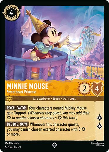 Minnie Mouse - Sweetheart Princess (5/204) [Fabled] - Disney - Card Brawlers | Quebec | Canada |