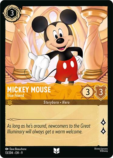 Mickey Mouse - True Friend (13/204) [Fabled] - Disney - Card Brawlers | Quebec | Canada |