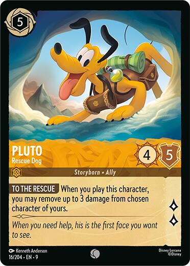 Pluto - Rescue Dog (16/204) [Fabled] - Disney - Card Brawlers | Quebec | Canada |