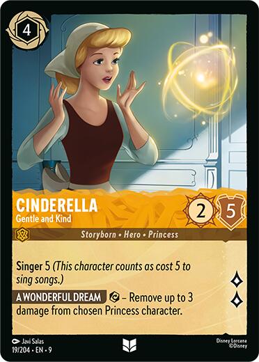 Cinderella - Gentle and Kind (19/204) [Fabled] - Disney - Card Brawlers | Quebec | Canada |