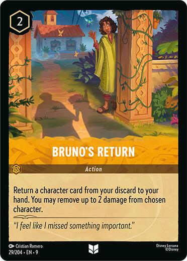 Bruno's Return (29/204) [Fabled] - Disney - Card Brawlers | Quebec | Canada |