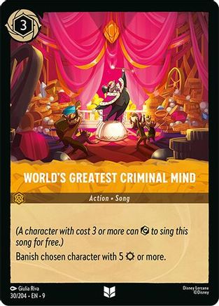 World's Greatest Criminal Mind (30/204) [Fabled] - Disney - Card Brawlers | Quebec | Canada |
