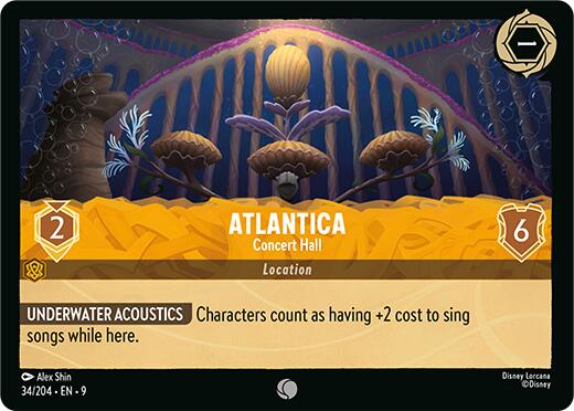 Atlantica - Concert Hall (34/204) [Fabled] - Disney - Card Brawlers | Quebec | Canada |