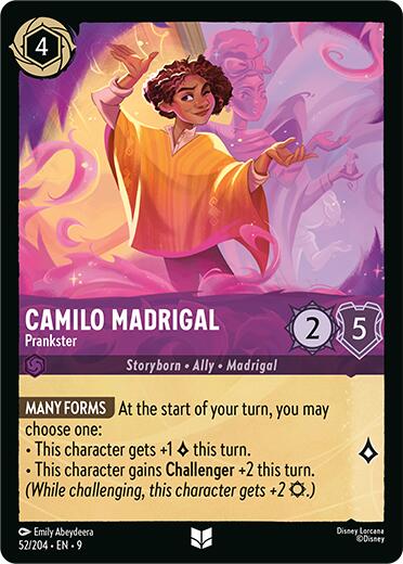 Camilo Madrigal - Prankster (52/204) [Fabled] - Disney - Card Brawlers | Quebec | Canada |
