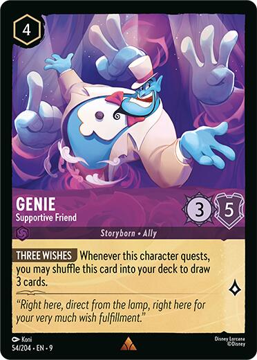 Genie - Supportive Friend (54/204) [Fabled] - Disney - Card Brawlers | Quebec | Canada |
