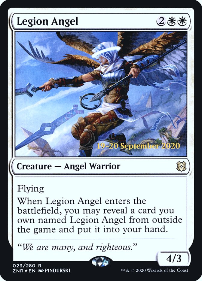 Legion Angel [Zendikar Rising Prerelease Promos] - Magic: The Gathering - Card Brawlers | Quebec | Canada |