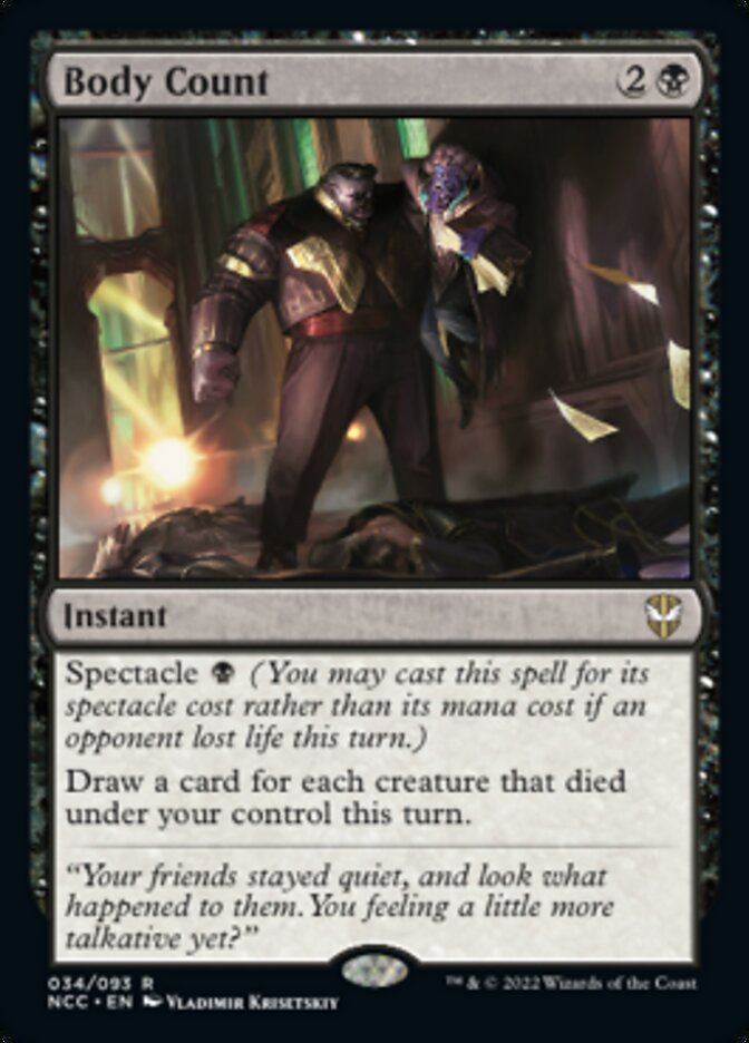 Body Count [Streets of New Capenna Commander] - Magic: The Gathering - Card Brawlers | Quebec | Canada |
