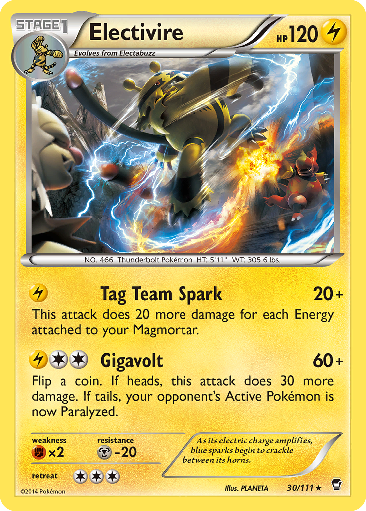 Electivire (30/111) [XY: Furious Fists] - Pokémon - Card Brawlers | Quebec | Canada |