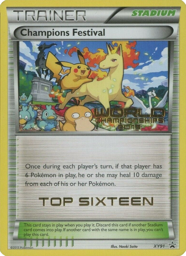 Champions Festival (XY91) (2015 Top Sixteen) [XY: Black Star Promos] - Pokémon - Card Brawlers | Quebec | Canada |
