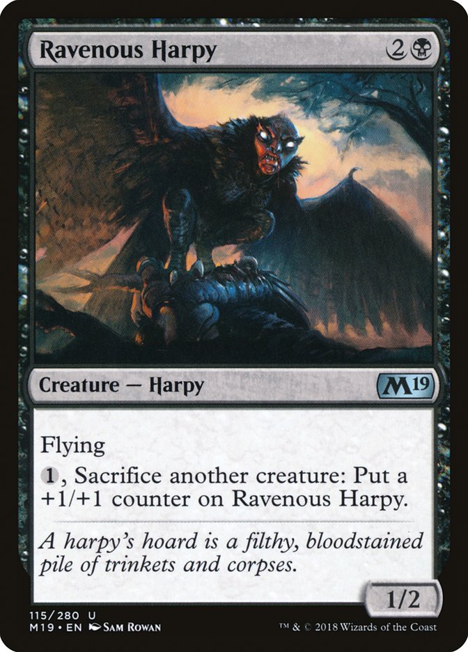 Ravenous Harpy [Core Set 2019] - Magic: The Gathering - Card Brawlers | Quebec | Canada |