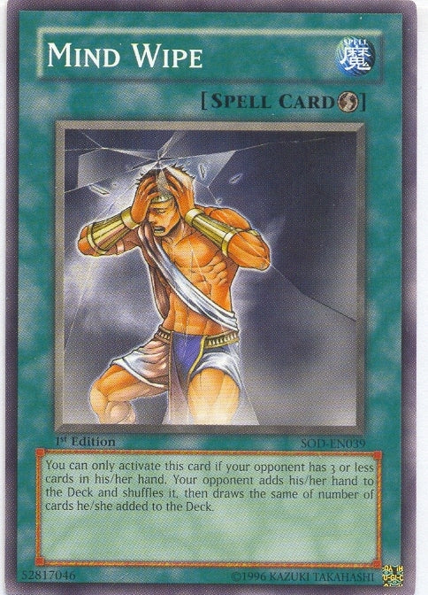 Mind Wipe [SOD-EN039] Common - Yu-Gi-Oh! - Card Brawlers | Quebec | Canada |