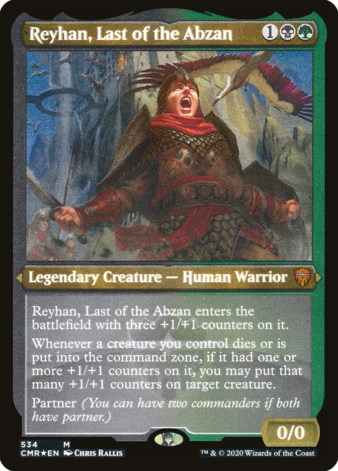 Reyhan, Last of the Abzan (Etched) [Commander Legends] - Magic: The Gathering - Card Brawlers | Quebec | Canada |