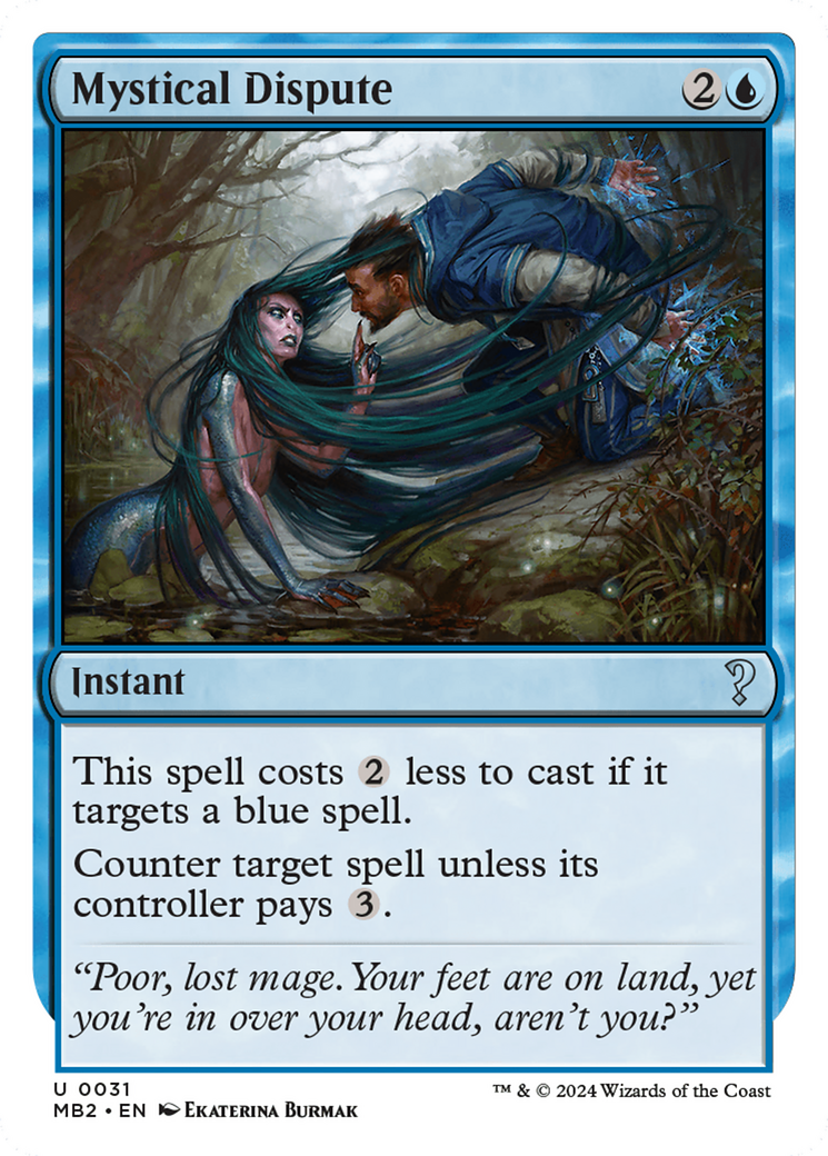 Mystical Dispute (White Border) [Mystery Booster 2] - Magic: The Gathering - Card Brawlers | Quebec | Canada |