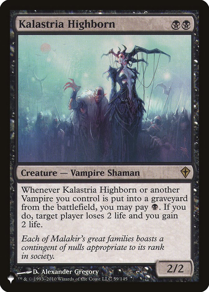 Kalastria Highborn [The List] - Magic: The Gathering - Card Brawlers | Quebec | Canada |