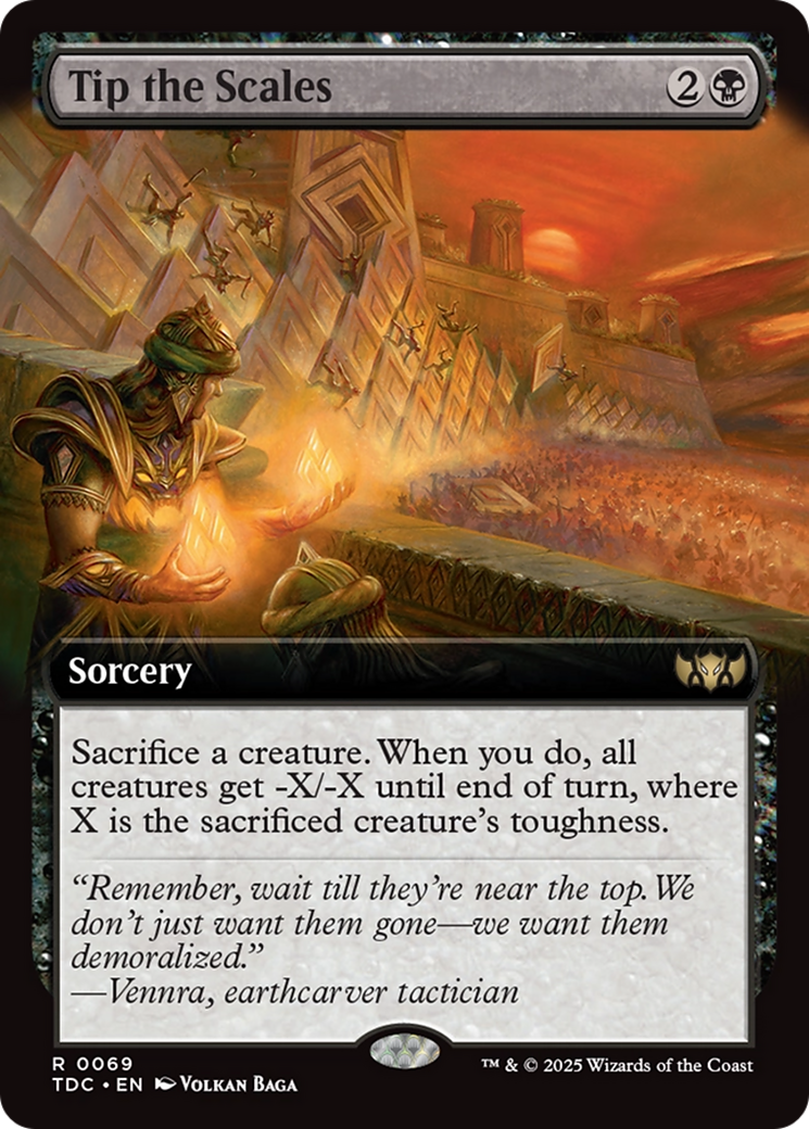 Tip the Scales (Extended Art) [Tarkir: Dragonstorm Commander] - Magic: The Gathering - Card Brawlers | Quebec | Canada |