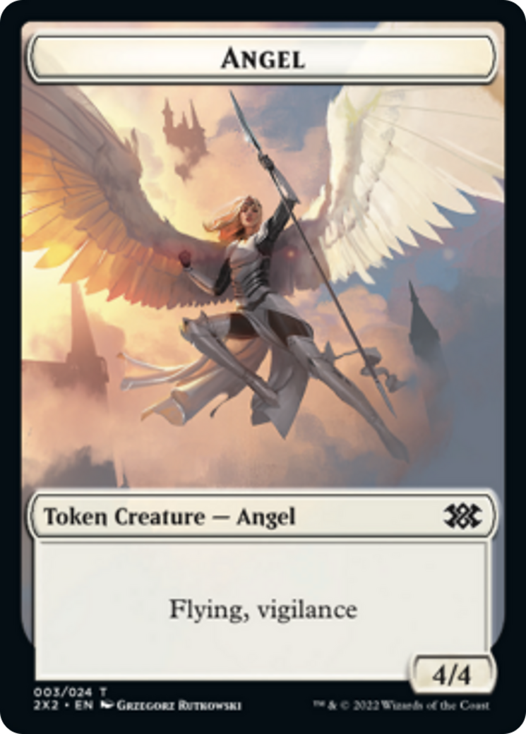 Saproling // Angel Double-Sided Token [Double Masters 2022 Tokens] - Magic: The Gathering - Card Brawlers | Quebec | Canada |