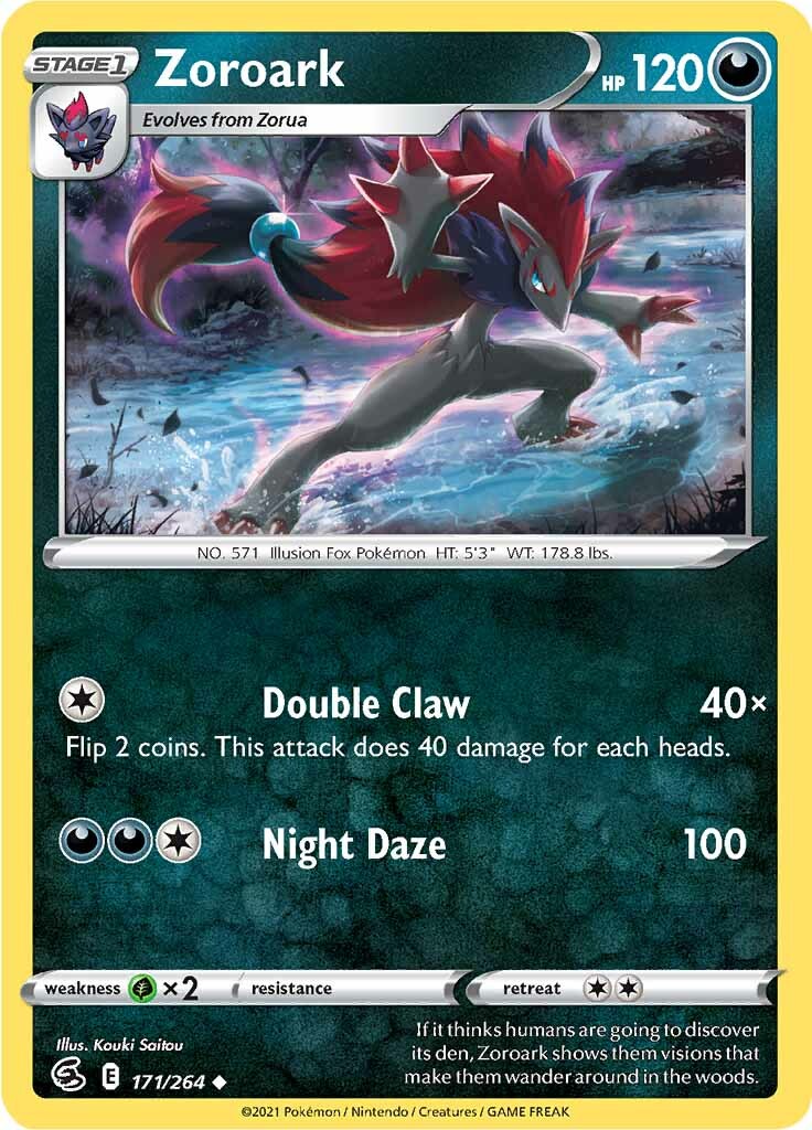Zoroark (171/264) [Sword & Shield: Fusion Strike] - Pokémon - Card Brawlers | Quebec | Canada |