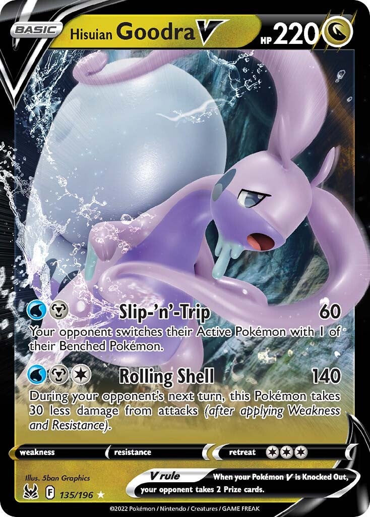 Hisuian Goodra V (135/196) [Sword & Shield: Lost Origin] - Pokémon - Card Brawlers | Quebec | Canada |